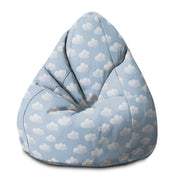Sedací vak Pearshape Modré Oblaky-S-Velvet