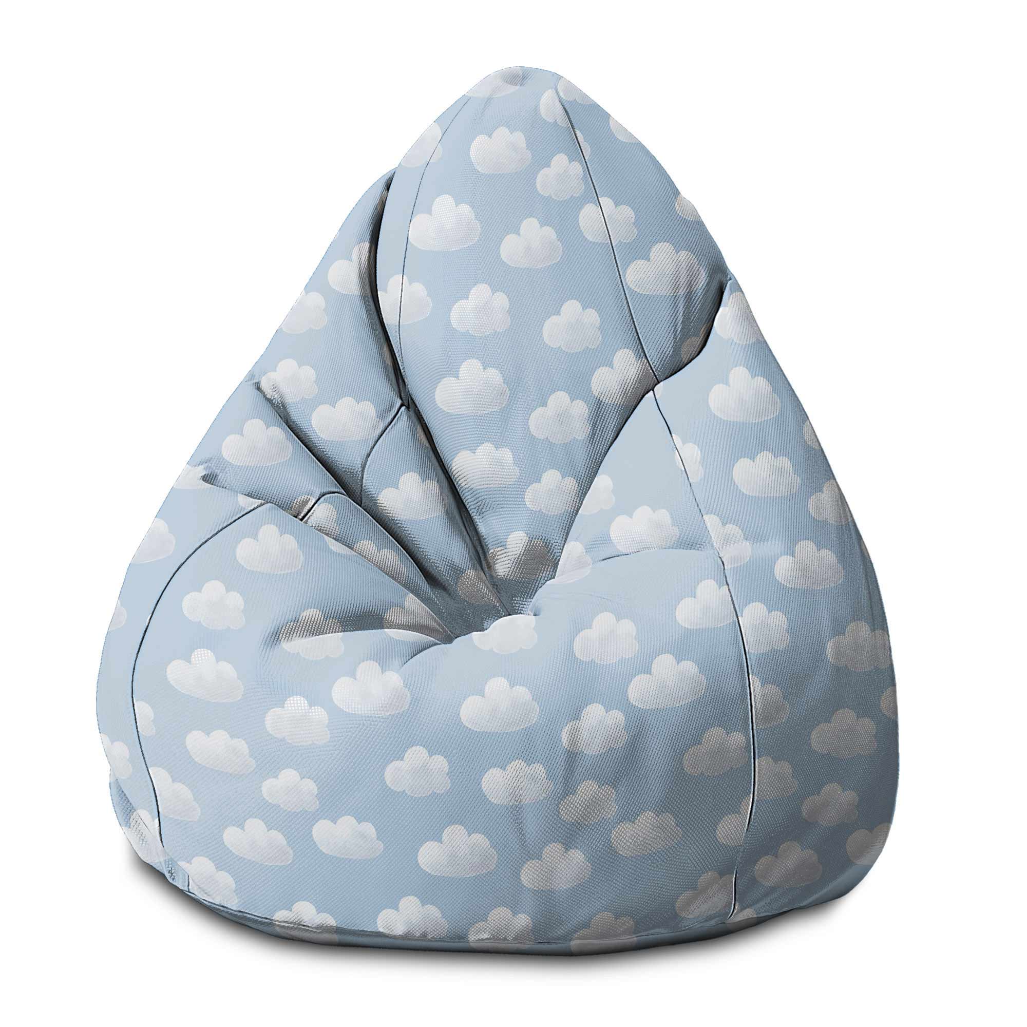 Sedací vak Pearshape Modré Oblaky