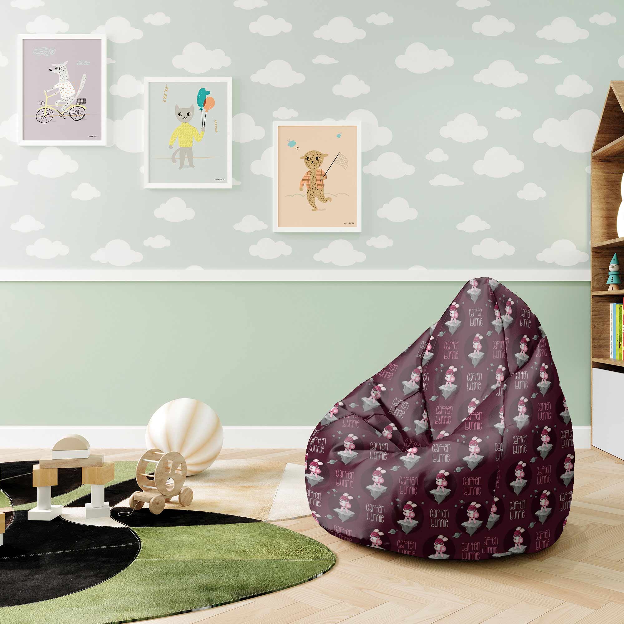 Puf Pearshape Capten Bunny-S-Oxford