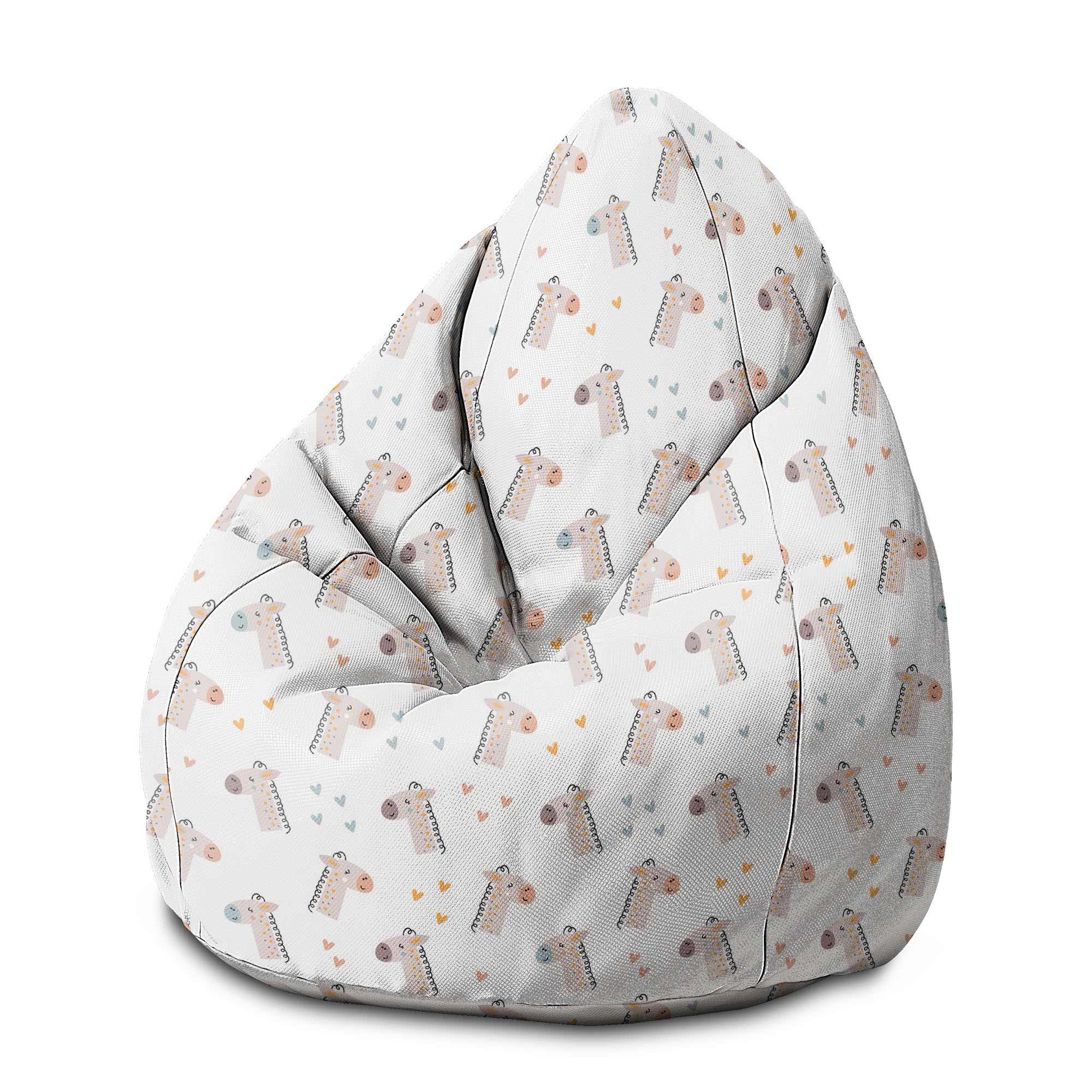 Puf Pearshape Cute Giraffe-M-Velvet