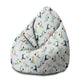 Puf Pearshape Cute Parrots-M-Oxford