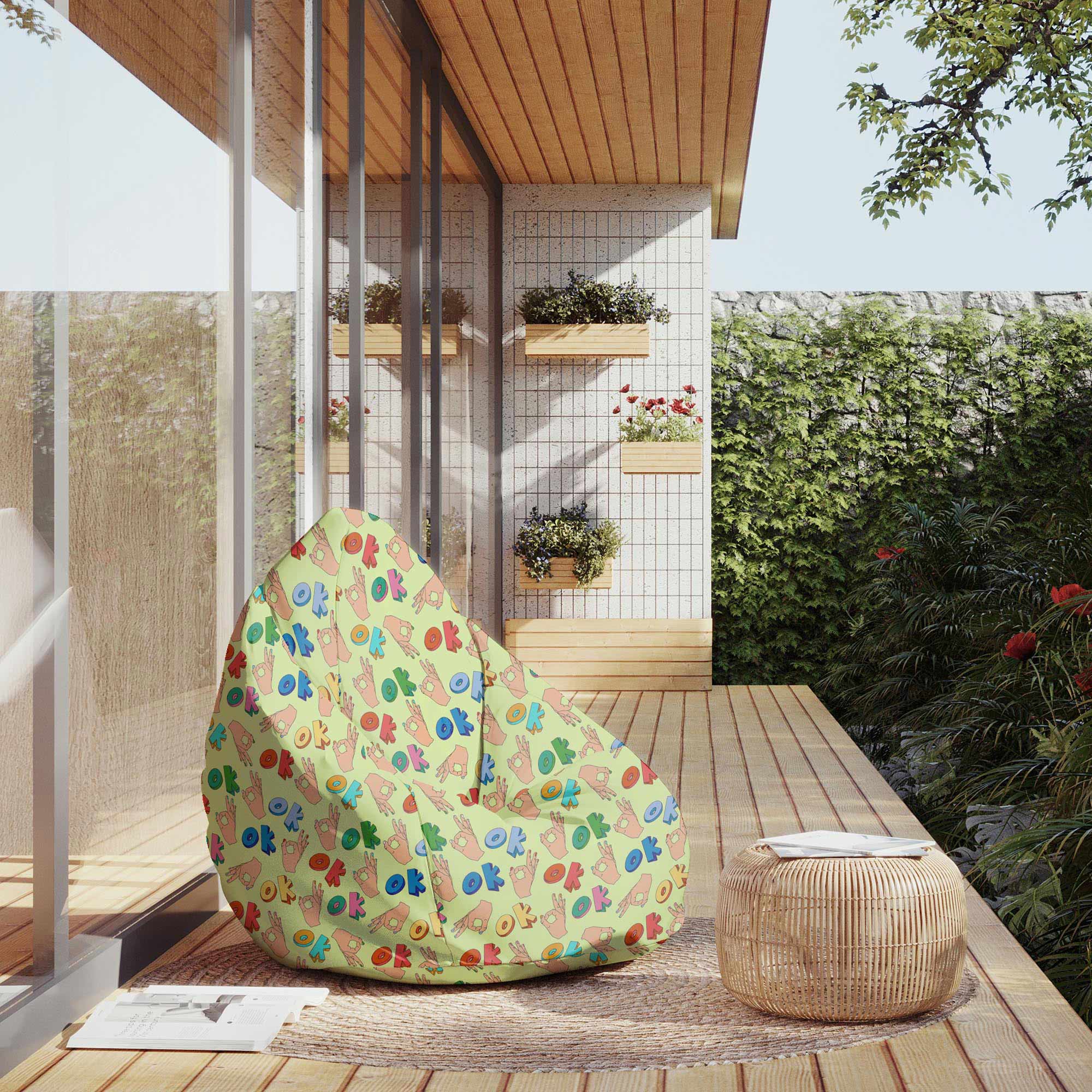 Sedací vak Pearshape Všetko je v poriadku-M-Oxford