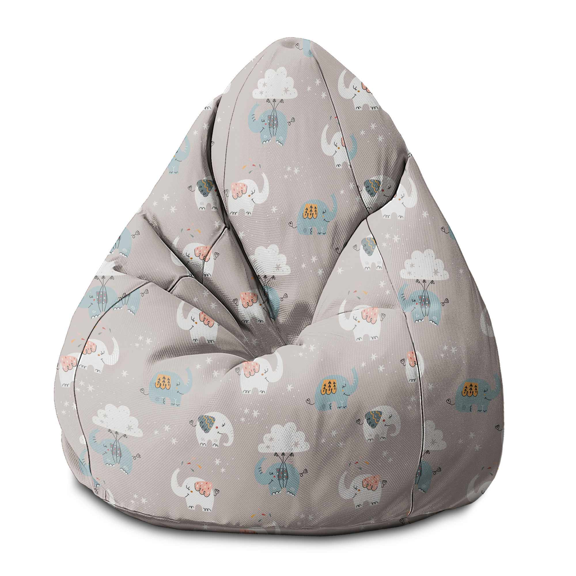 Puf Pearshape Fly Elephant-S-Velvet