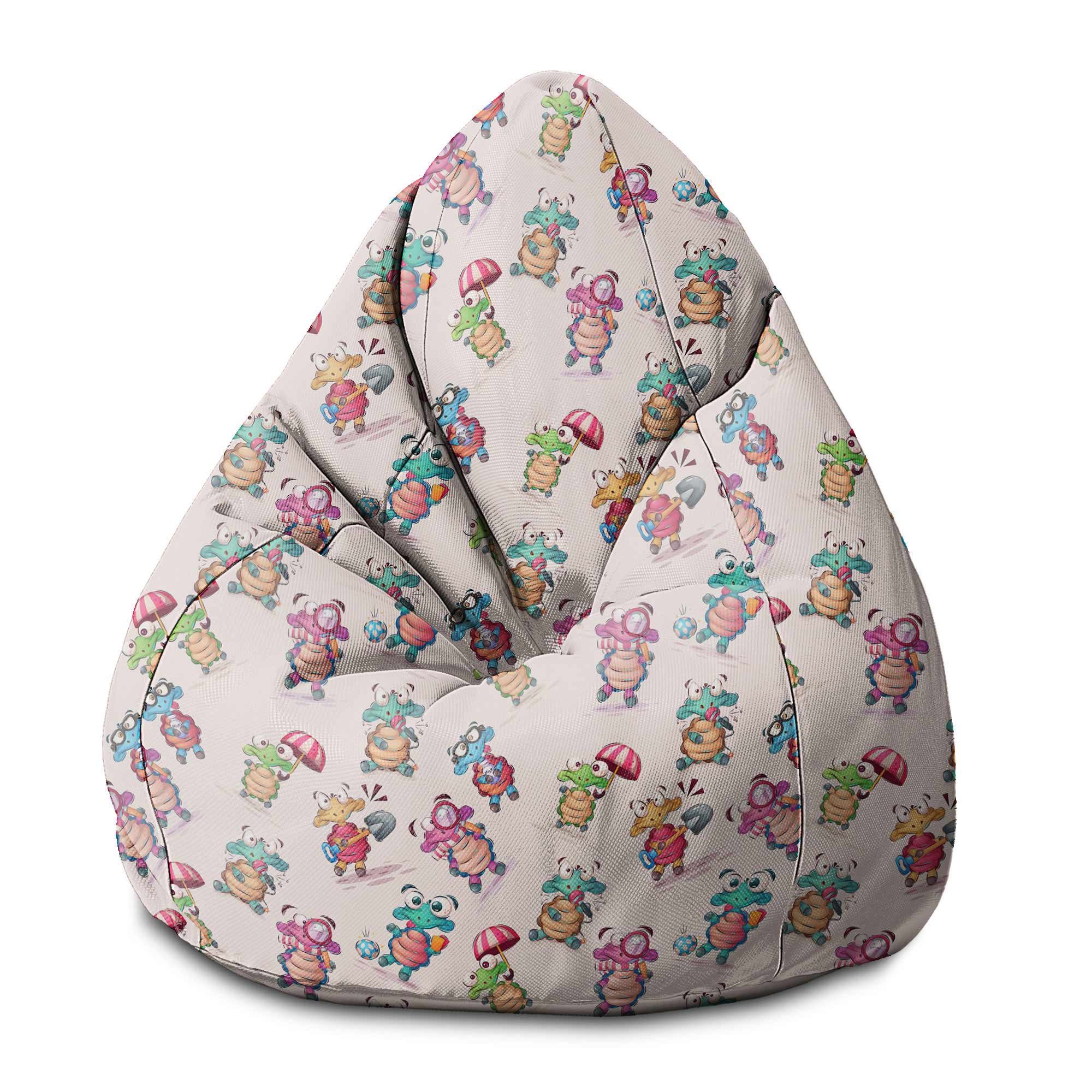 Puf Pearshape Veselé Korytnačky-S-Velvet