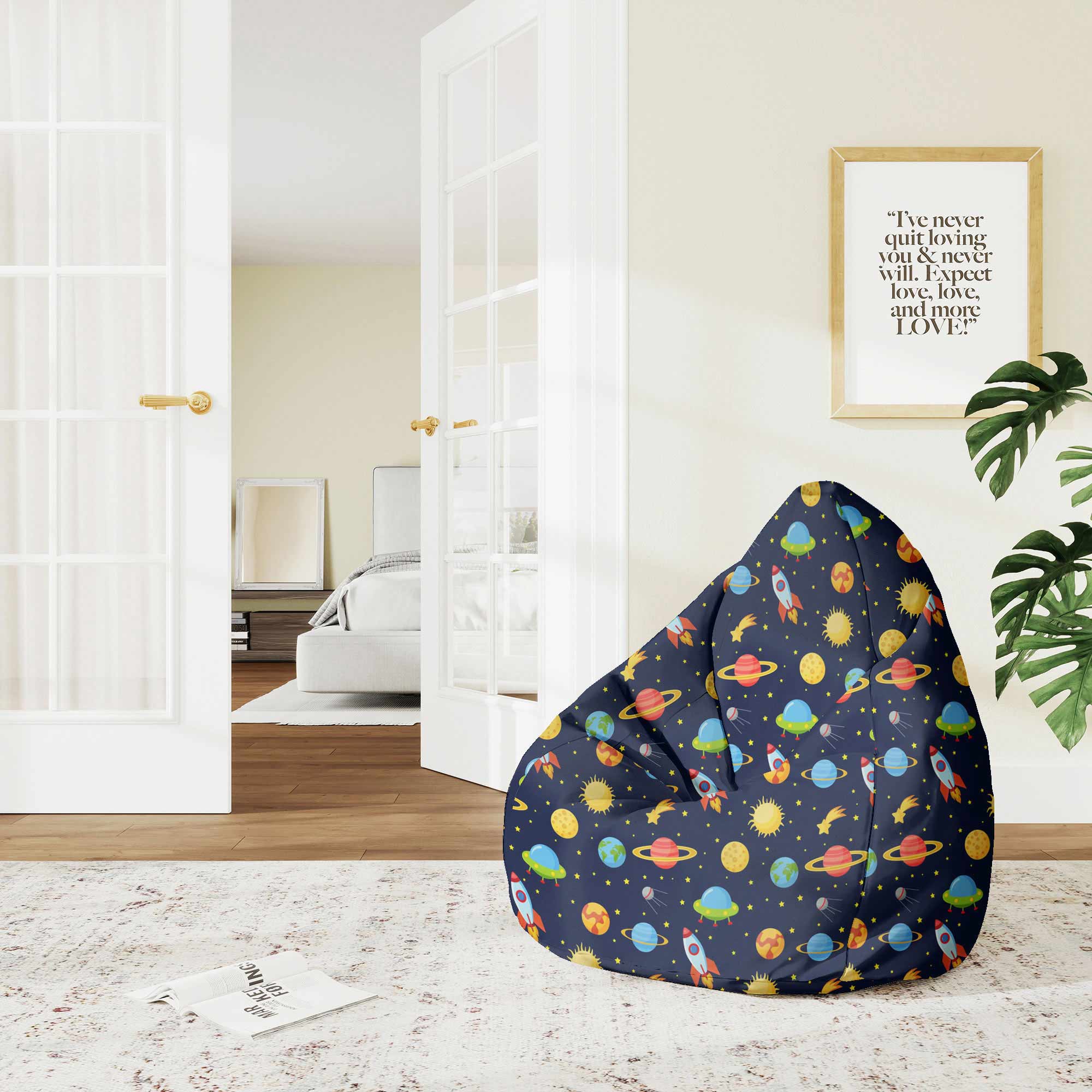 Puf Pearshape Vrecko Galaxy-M-Velvet