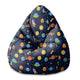 Puf Pearshape Vrecko Galaxy