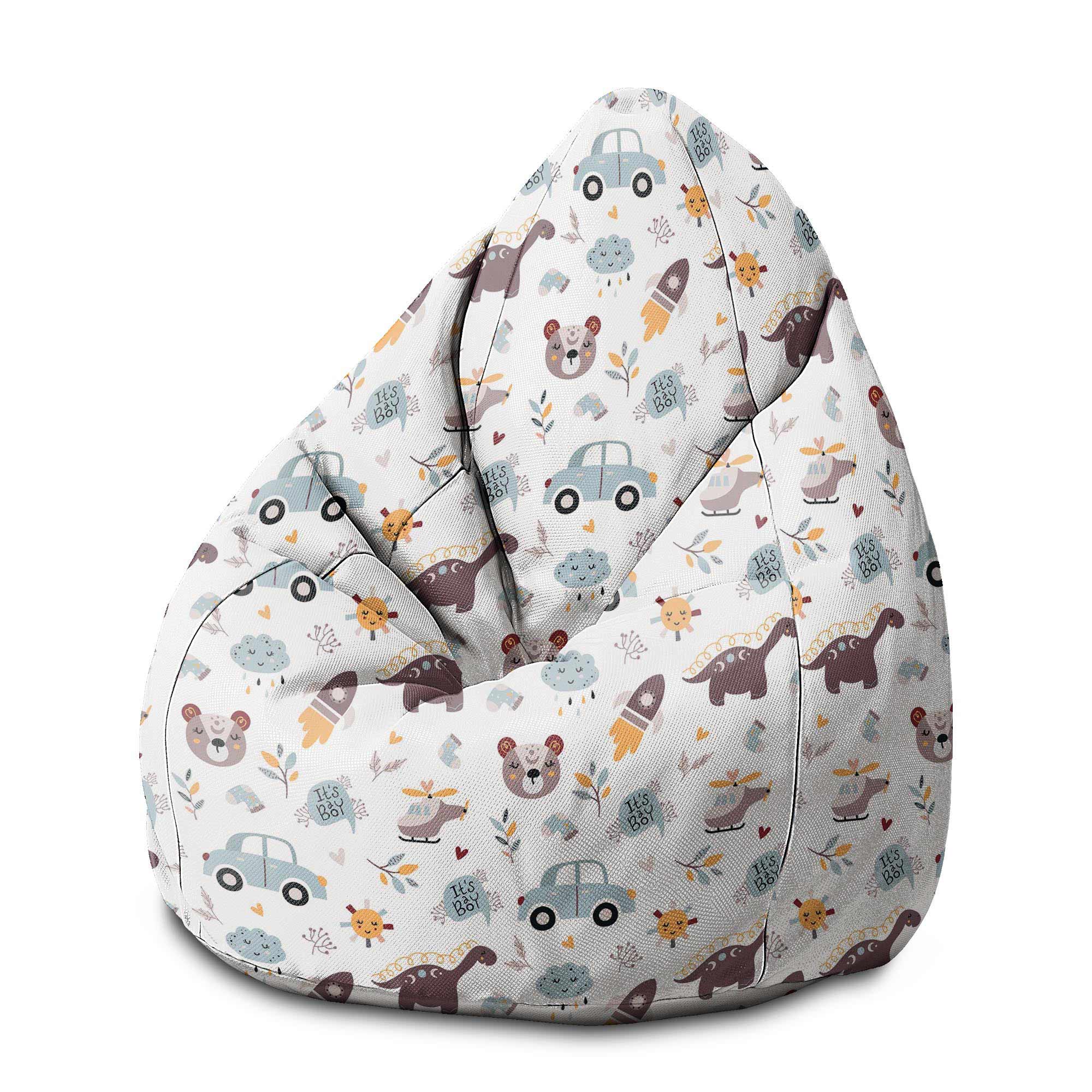 Sedací vak Pearshape It's a Boy-M-Velvet