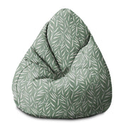Sedací vak Pearshape Abstract Brush Leaves-S-Velvet