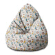 Sedací vak Pearshape Abstract Faces-S-Velvet