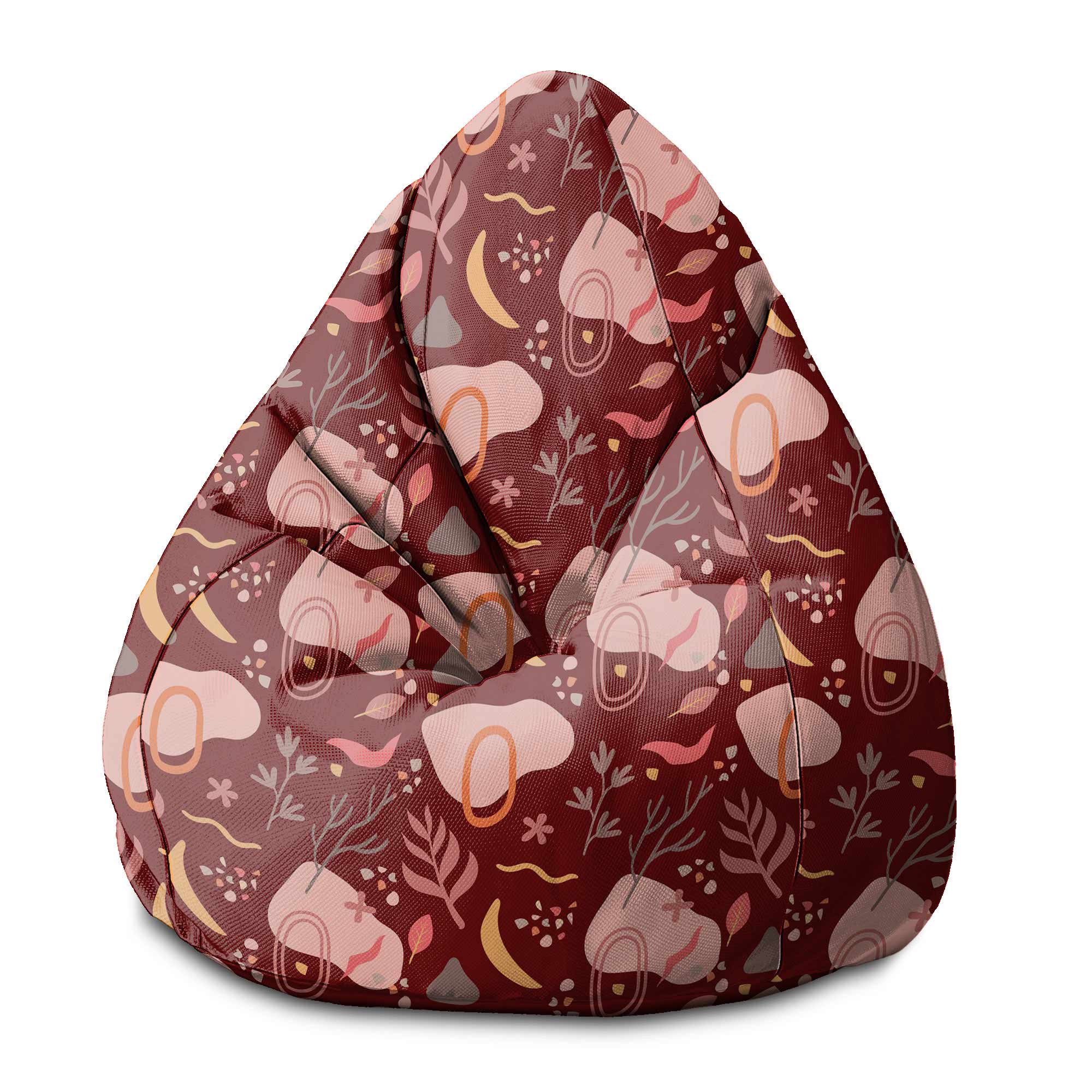 Sedací vak Pearshape Abstract Nature-S-Velvet