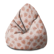 Sedací vak Pearshape Botanické kvety a listy-S-Velvet