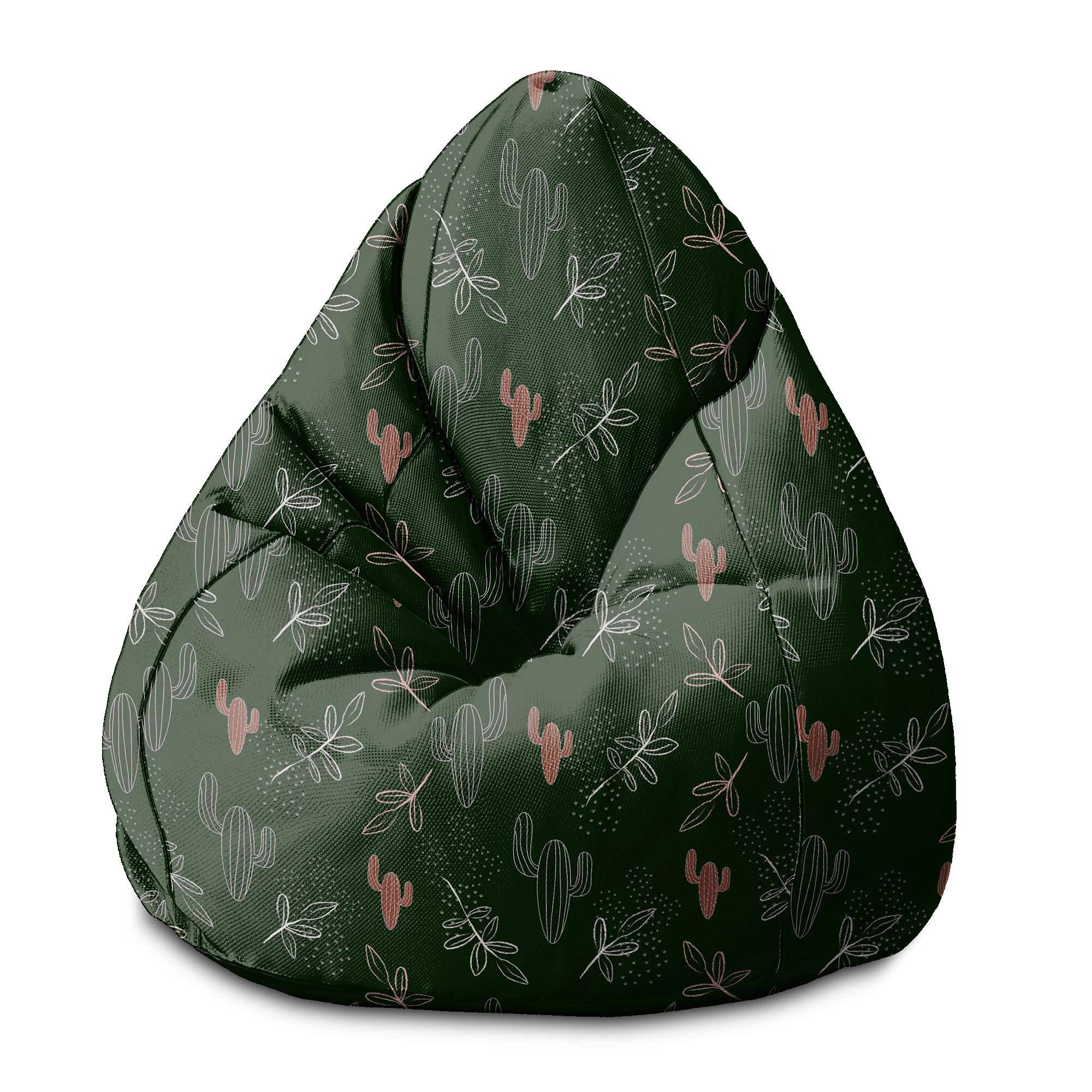 Puf Pearshape Cactus Doodles-S-Velvet
