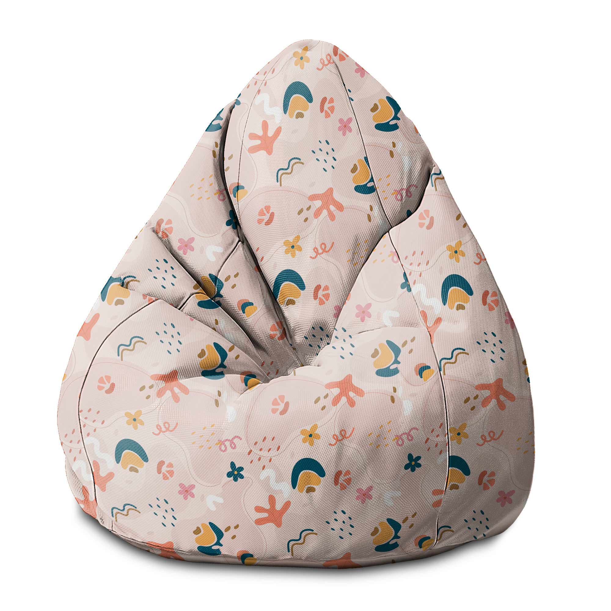Puf Pearshape Veselý abstrakt-S-Velvet