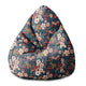 Puf Pearshape Colorful Flowers-S-Velvet
