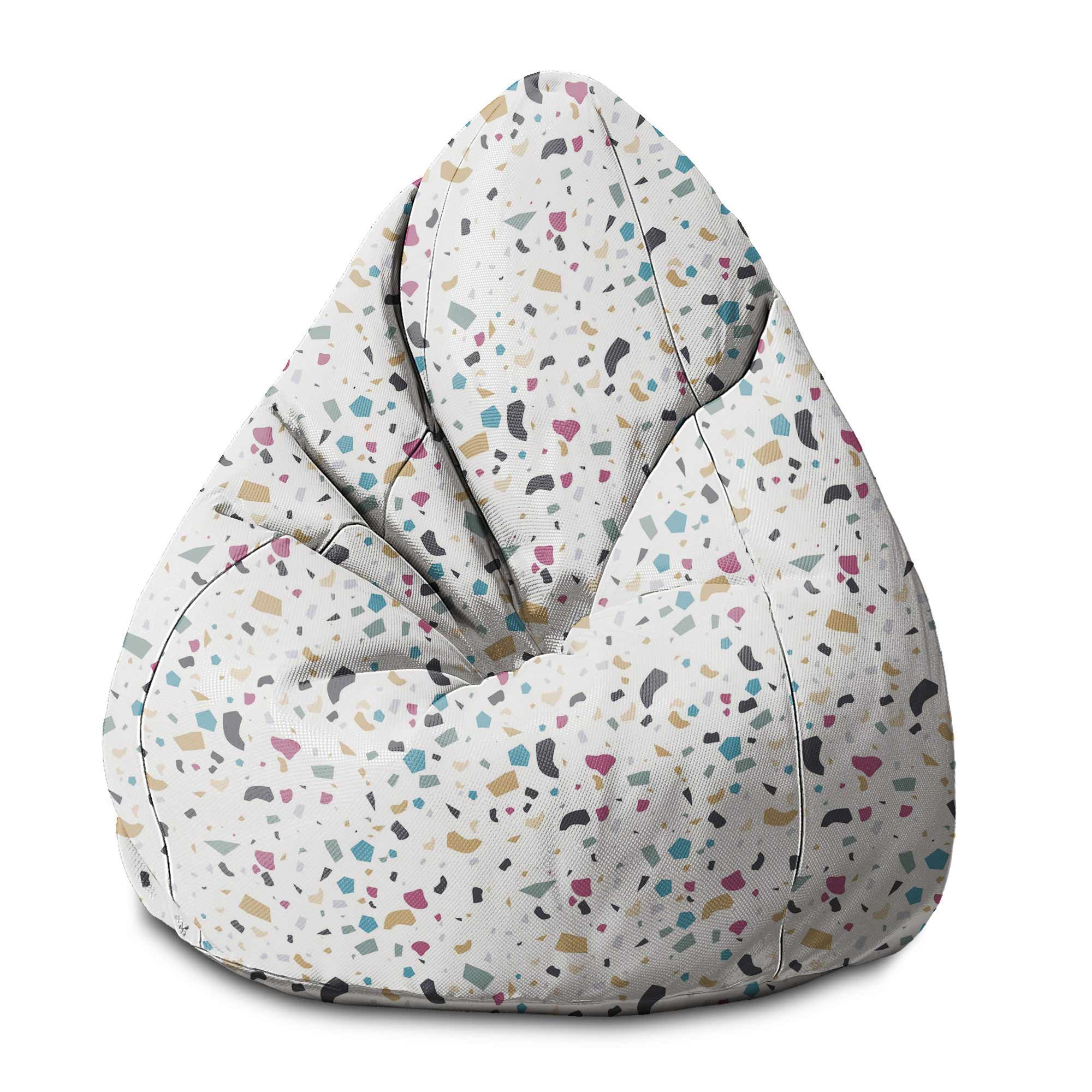 Puf Pearshape Farebný Terrazzo