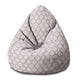 Puf Pearshape Sedmokrásky na sivej-S-Velvet