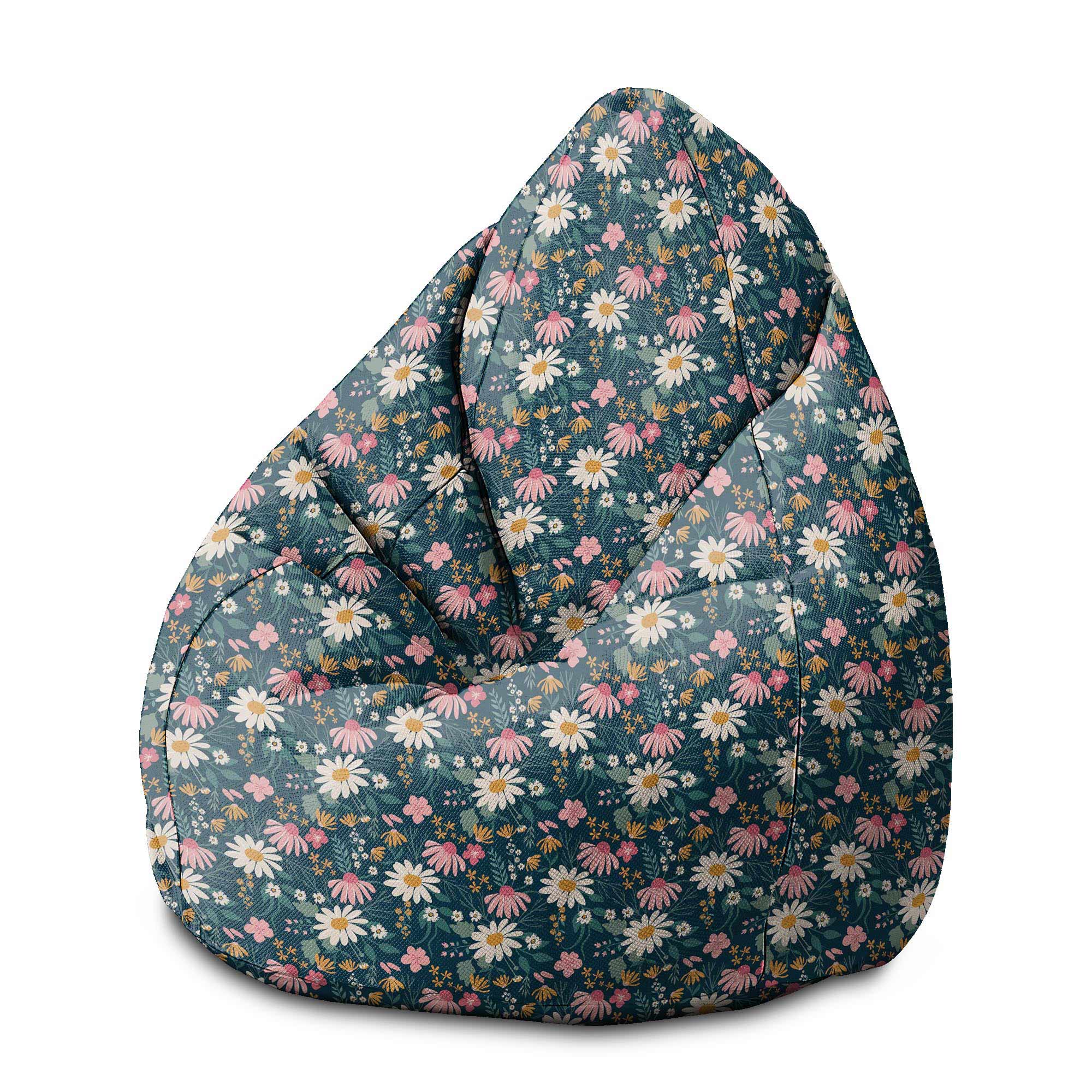 Puf Pearshape Sedmokrásková lúka-M-Velvet