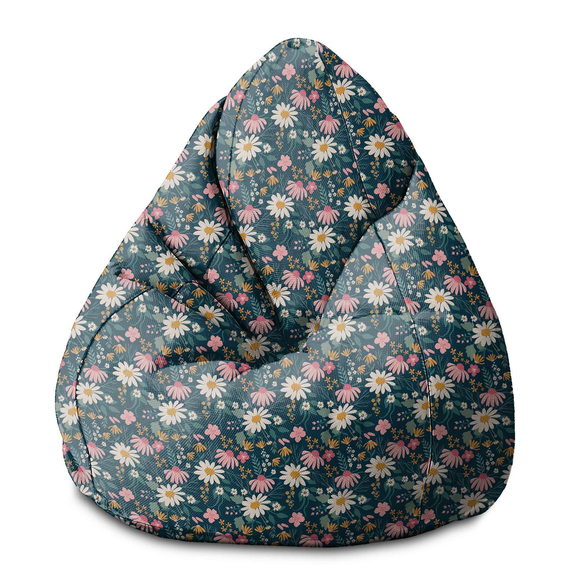 Puf Pearshape Sedmokrásková lúka-S-Velvet