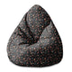 Pearshape Pouf Dark Terrazzo-S-Velvet