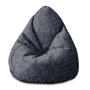 Puf Pearshape Ditsy kvetinový vzor-S-Zamat