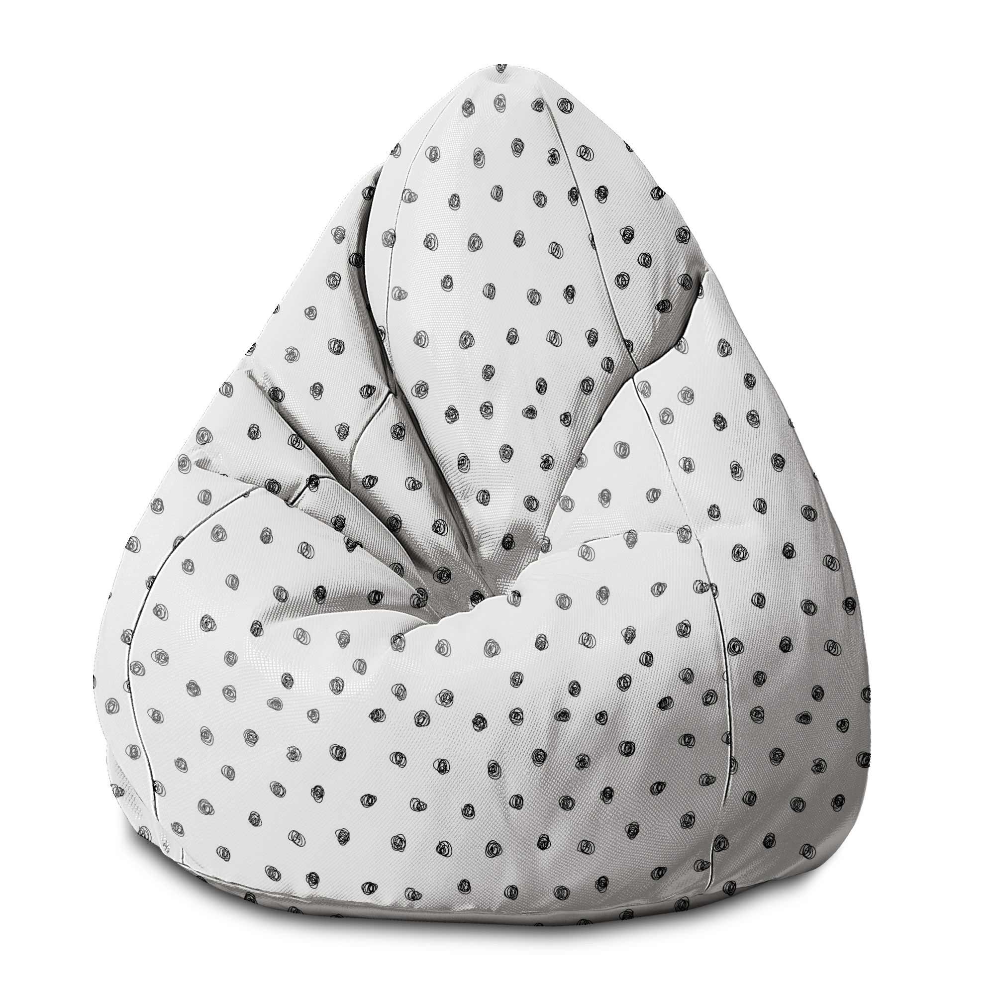 Puf Pearshape Nakreslené kruhy