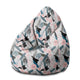 Puf Pearshape Ranné kvety-M-Zamat