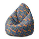 Puf Pearshape Flower Bloom-M-Velvet