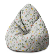 Sedací vak Pearshape Kvet Kreslenie