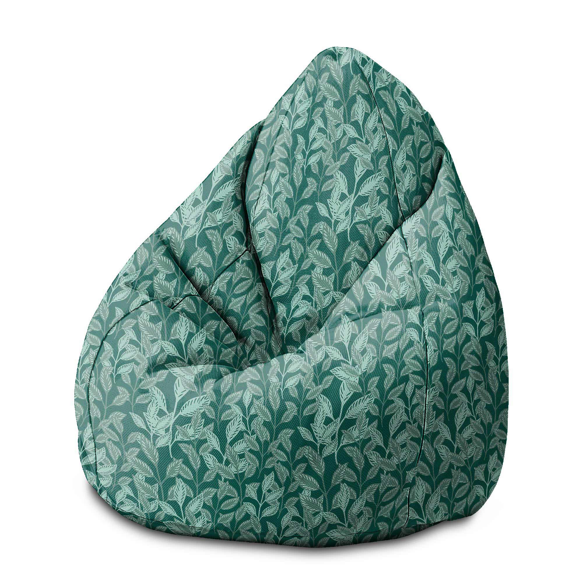 Sedací vak Pearshape Záhradné Rastliny-M-Zamat