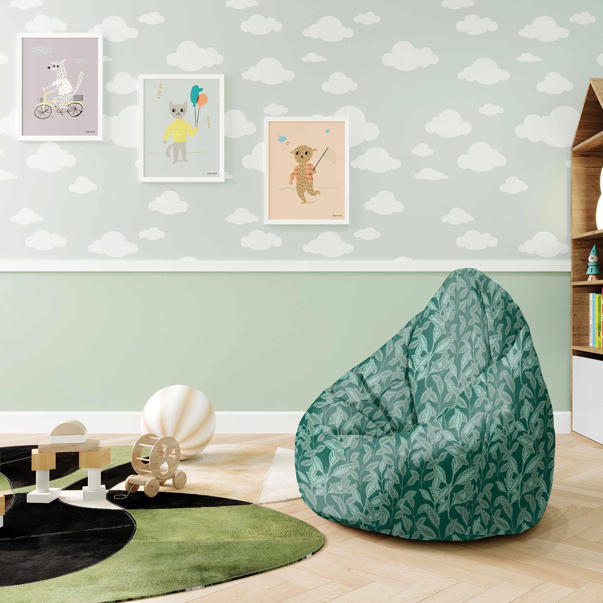 Sedací vak Pearshape Záhradné Rastliny