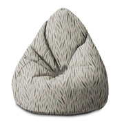 Puf Pearshape Vzor zelených listov-S-Zamat
