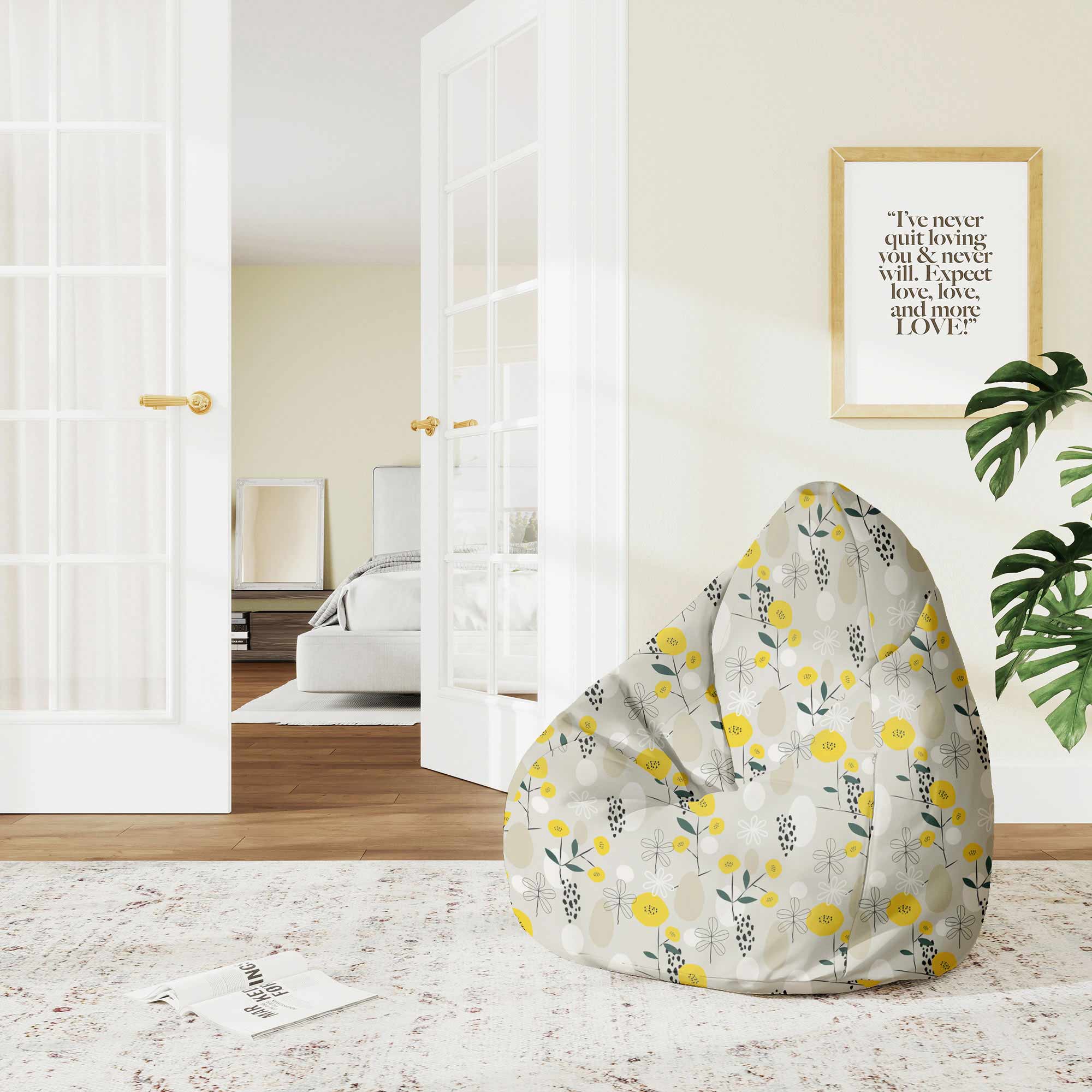 Puf Pearshape Páči sa mi Scandi-M-Oxford