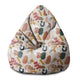 Puf Pearshape Nepravidelné tvary-S-Zamat