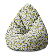 Puf Pearshape Citrónové kvety-S-Zamat