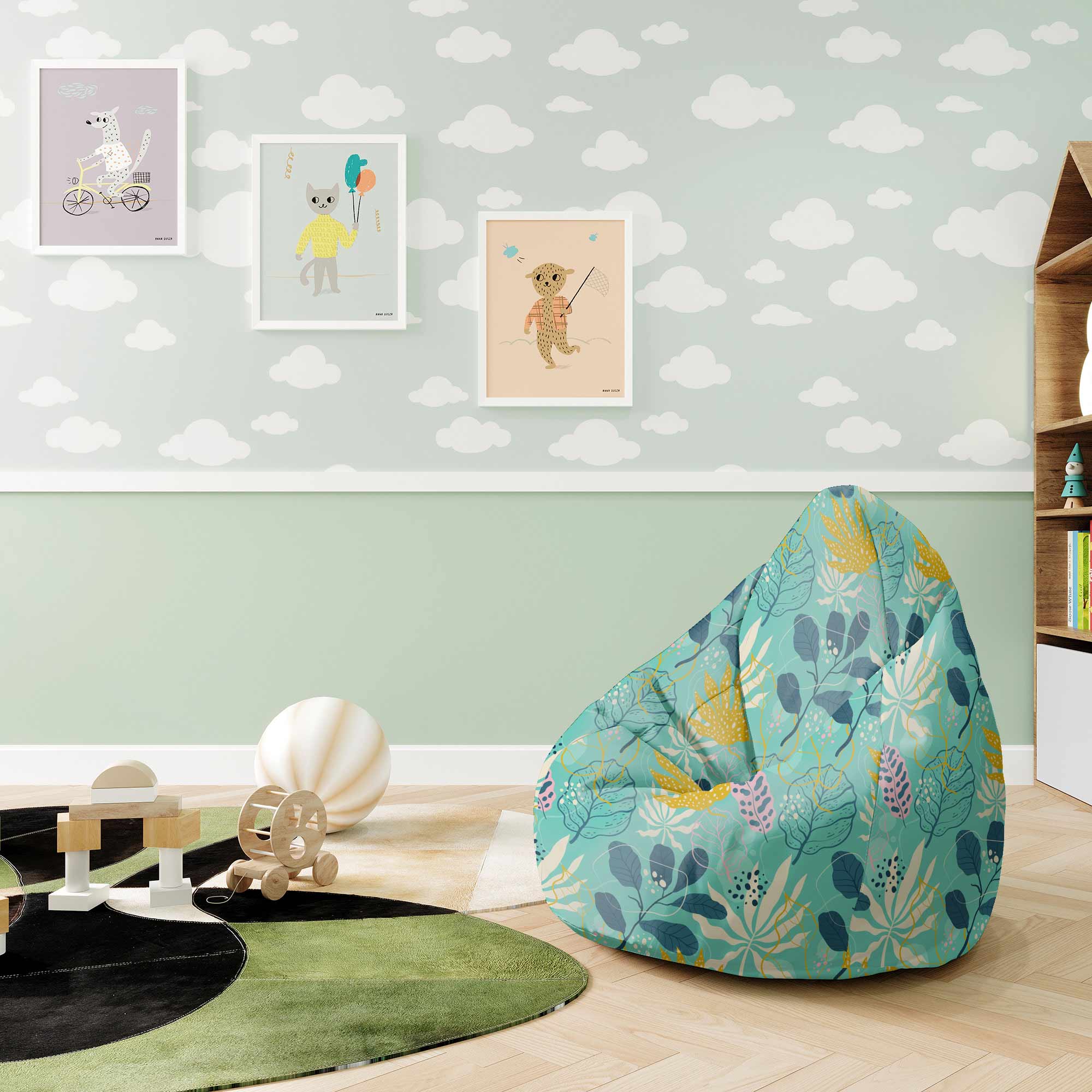 Puf Pearshape Abstract Exotic