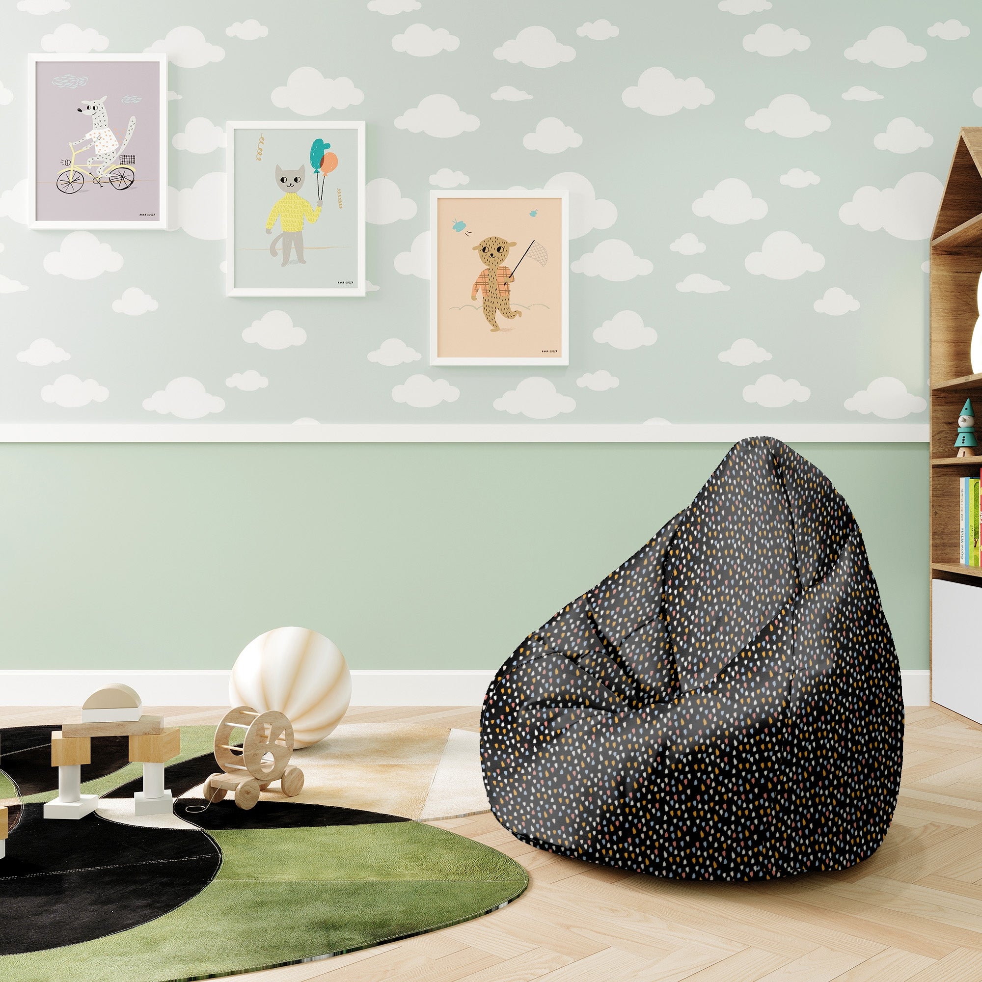 Puf Pearshape Abstraktný dizajn