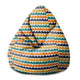 Puf Pearshape Abstraktné polovičné bodky-S-Oxford