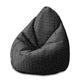 Sitzpouf Birnenform Ästhetisches Raster-M-Oxford