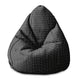 Sitzpouf Birnenform Ästhetisches Raster-S-Oxford