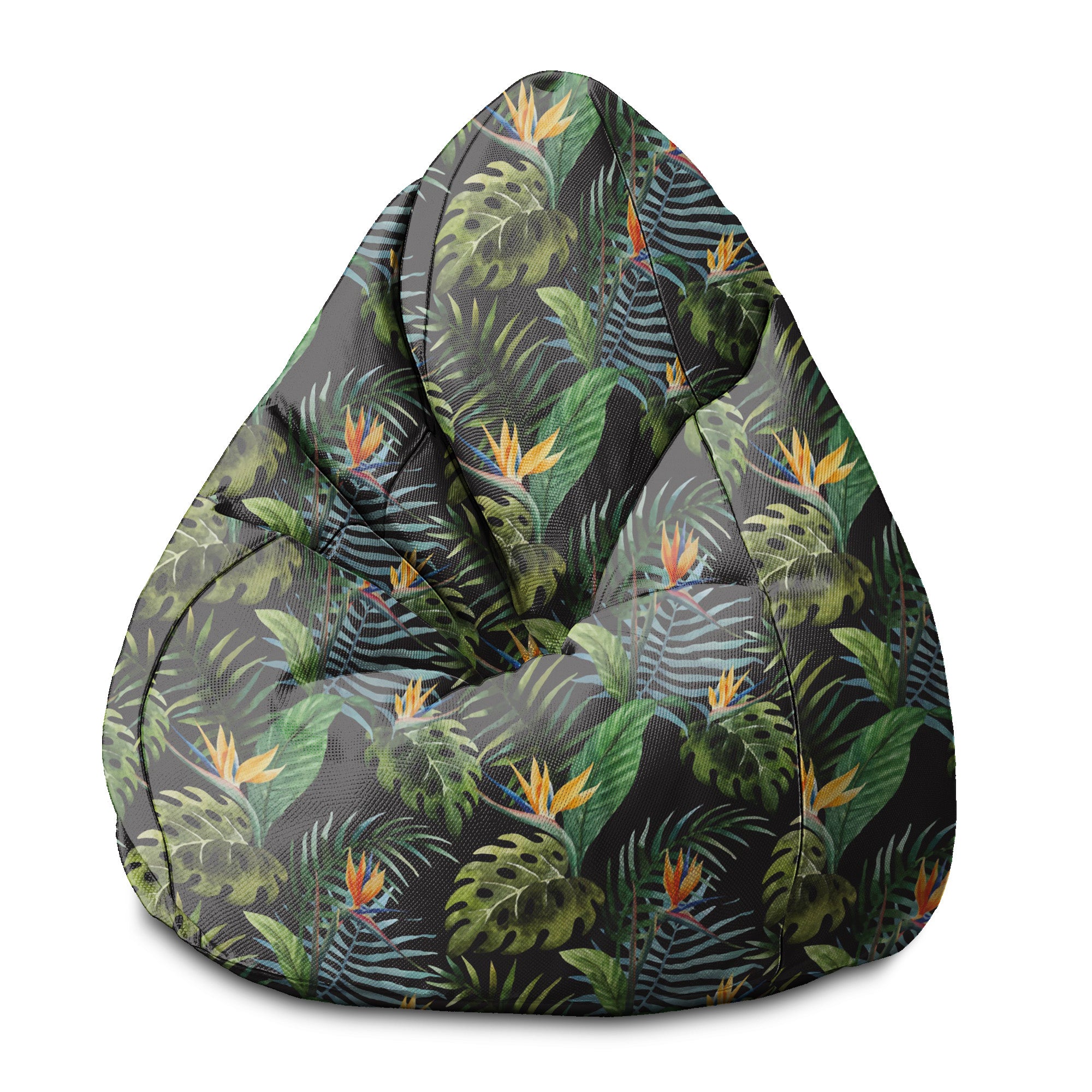 Puf Pearshape Akwarela na černém - S Velvet