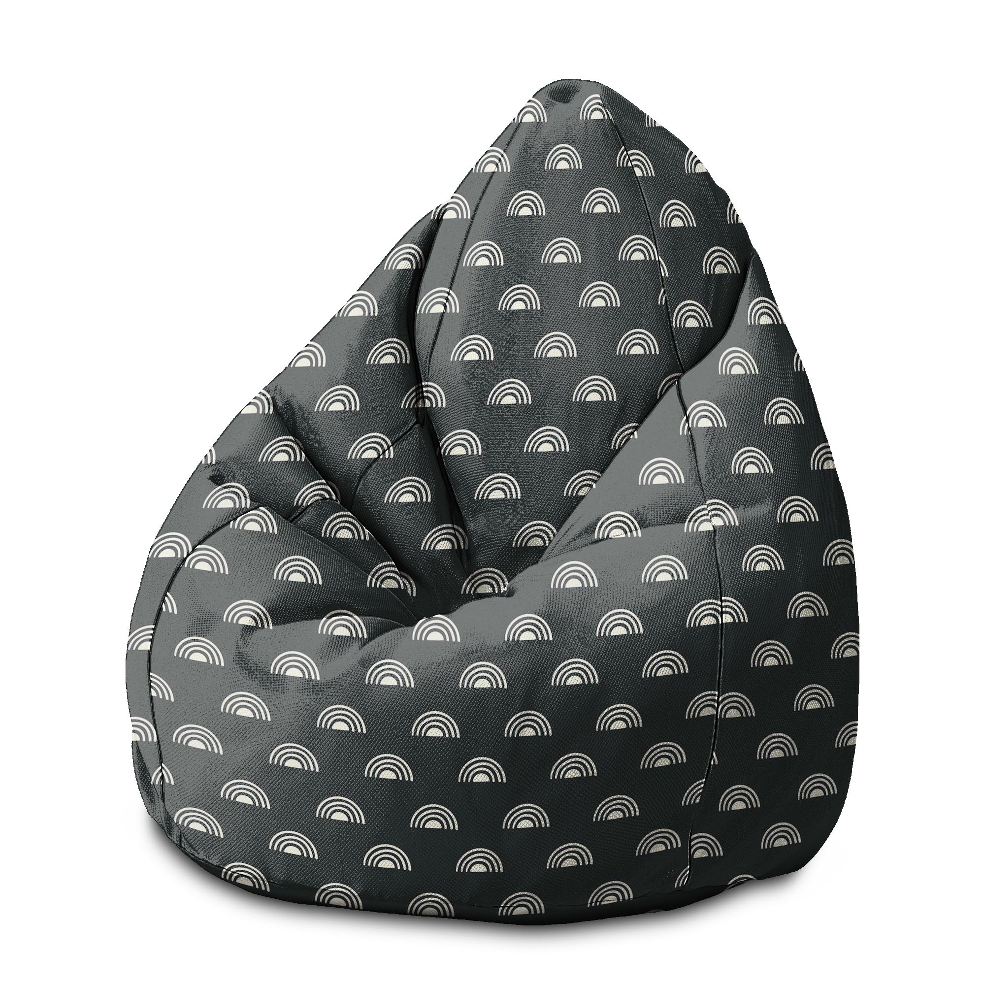 Puf Pearshape Umelecký abstrakt-M-Zamat