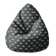 Puf Pearshape Umelecký abstrakt-S-Zamat