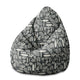 Sitzpouf Pearshape Artistic Abstract Art-M-Oxford