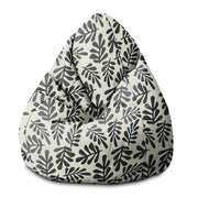 Puf Pearshape Artistic Abstract Leaves-S-Velvet
