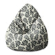 Puf Pearshape Artistic Abstract Leaves-S-Velvet
