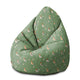 Pearshape Pouf Birds and Berries-M-Velvet