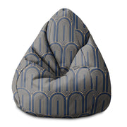 Sedací vak Pearshape Deco Pattern-S-Velvet