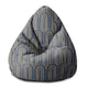 Sedací vak Pearshape Deco Pattern-S-Velvet