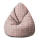 Sedací vak Pearshape Distorted Pink