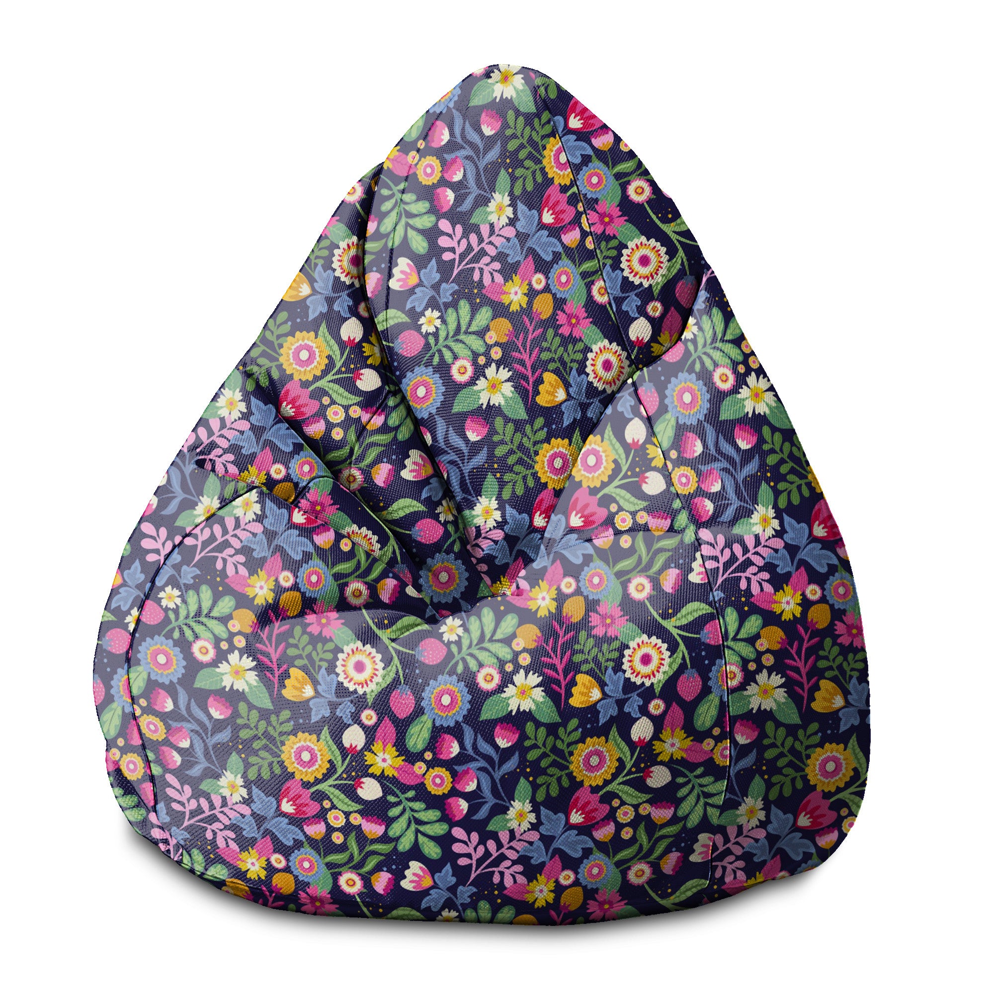 Sedací vak Pearshape Exotic Floral-S-Velvet